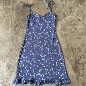 Vintage Express 90s Y2K Babydoll Bow Tie Dress Size 5/6 Small *flaw